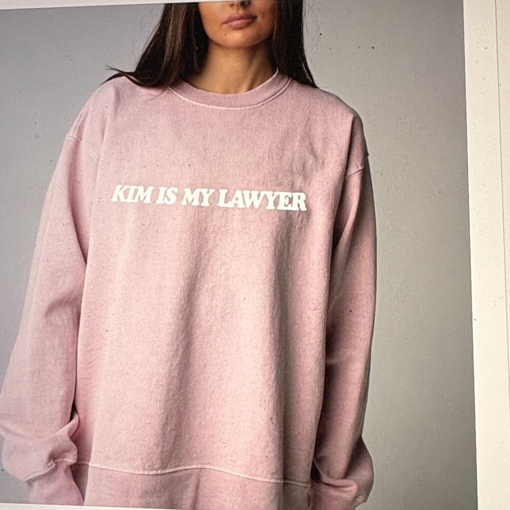 Talentless Kim Is My Lawyer Crewneck Sweatshirt XL